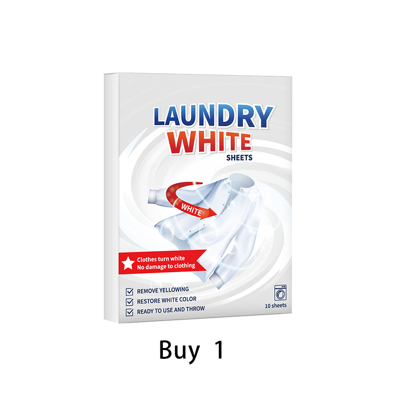 💥Last Day BOGO SALE💥 Deep Cleaning Laundry Whitening Sheets ✨🧺 Powerful Stain Remover Brightening Fabric Laundry Cleaning Sheets