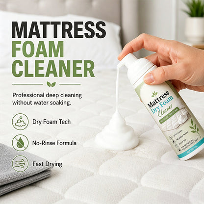 🔥Last Day BOGO SALE🔥 No-Rinse Mattress & Upholstery Foam Cleaner – Enzyme-Powered Deep Cleaning Formula🛏️🧽