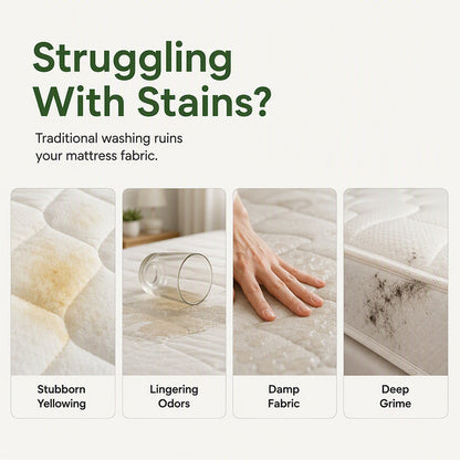🔥Last Day BOGO SALE🔥 No-Rinse Mattress & Upholstery Foam Cleaner – Enzyme-Powered Deep Cleaning Formula🛏️🧽