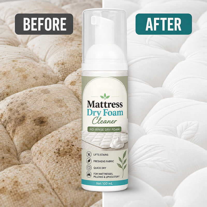 🔥Last Day BOGO SALE🔥 No-Rinse Mattress & Upholstery Foam Cleaner – Enzyme-Powered Deep Cleaning Formula🛏️🧽