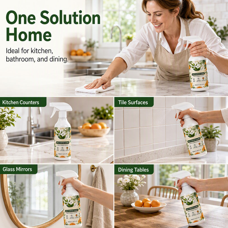 ✨LAST DAY BUY 1 GET 1 FREE🧴🧽 Heavy Duty Kitchen Degreaser Spray – Powerful Grease Remover For Home Cleaning