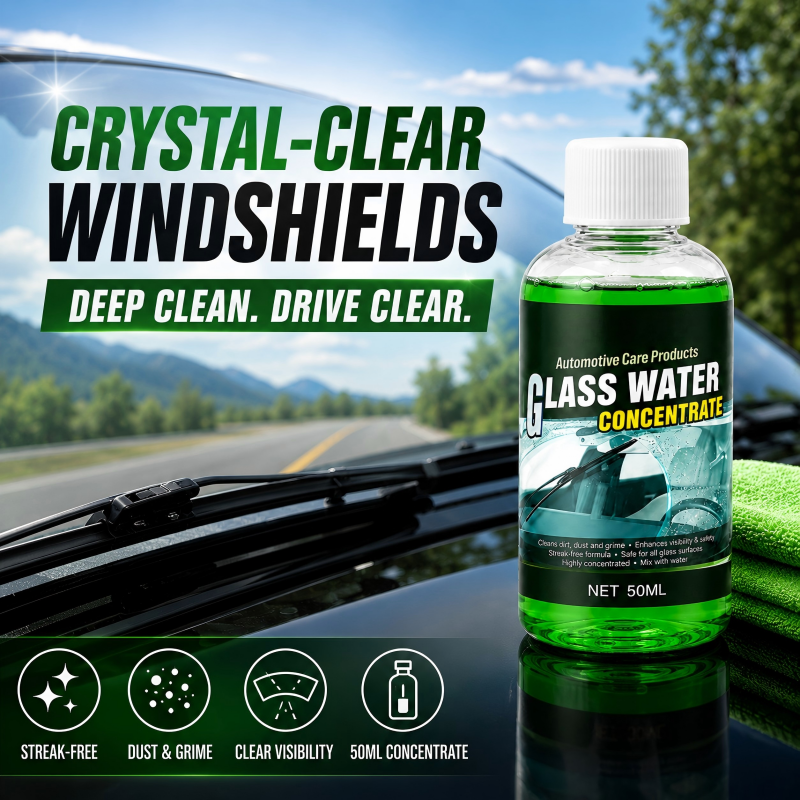 🔥Last Day Buy 1 Get 1 Free🔥Glass Concentrate – 10ml makes 1L, cuts bugs & grime, streak-free. 1 bottle = 50L. 🚗💪