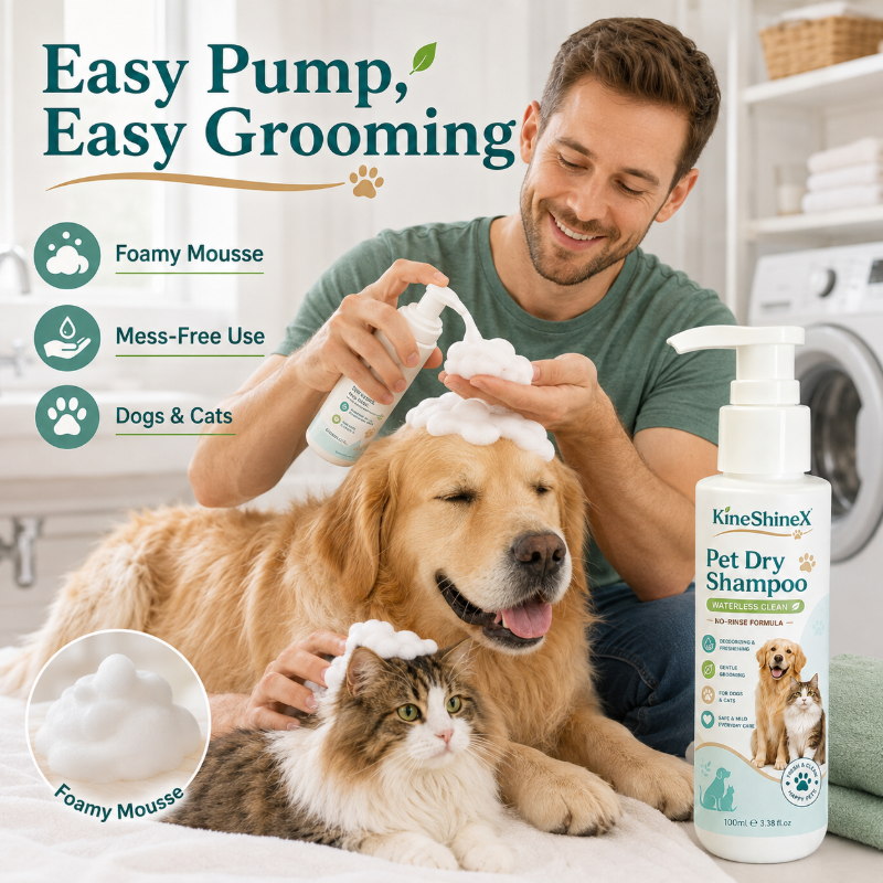🔥Last Day Buy 1 Get 1 Free🔥Rinse-Free Pet Shampoo Mousse