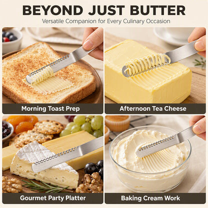 🔥Last Day Buy 1 Get 1 Free🔥Professional 304 Stainless Steel 3-in-1 Butter Knife and Spreader
